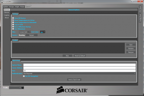 CorsairLINK - general settings