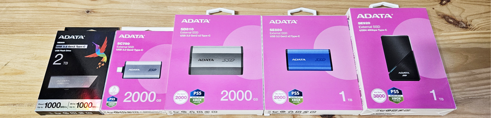 ADATA External SSD – SE920 vs SE880 vs SD810 vs SC750 vs UE800